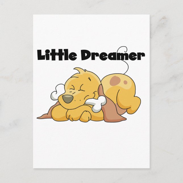 Carte Postale Petits T-shirts et cadeaux de rêveur de chien (Devant)