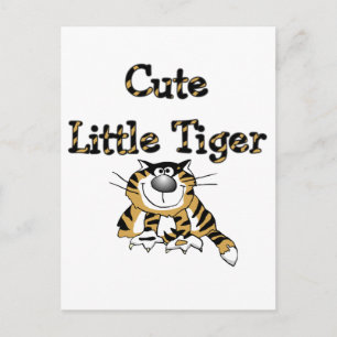 Carte Postale Petits T-shirts et cadeaux mignons de tigre