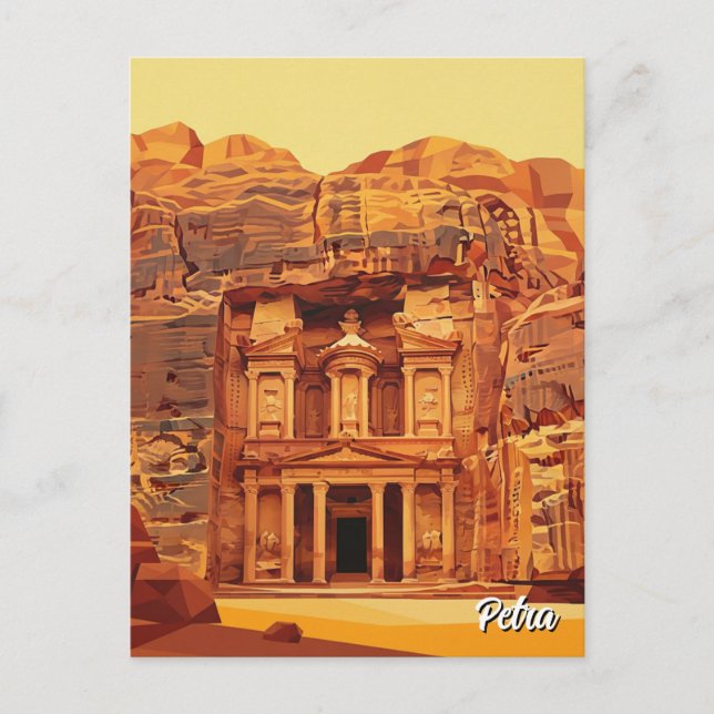 Carte Postale Petra Jordan Travel (Devant)