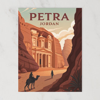 Carte Postale Petra, Jordanie