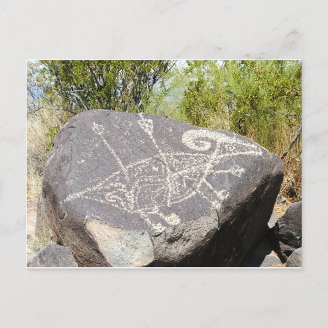 Carte Postale Petroglyphe de mouton à grande corne (Devant)