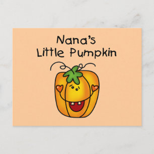 Carte Postale Peu de T-shirts et cadeaux du citrouille de Nana