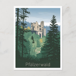 Carte Postale Pfälzerwald Forêt Palatinique Allemagne vintage