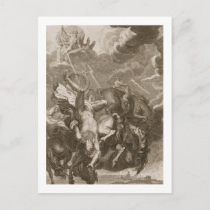 Carte Postale Phaeton décroché par Thunderbolt de Jupiter, 1731