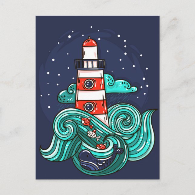 Carte Postale Phare (Devant)