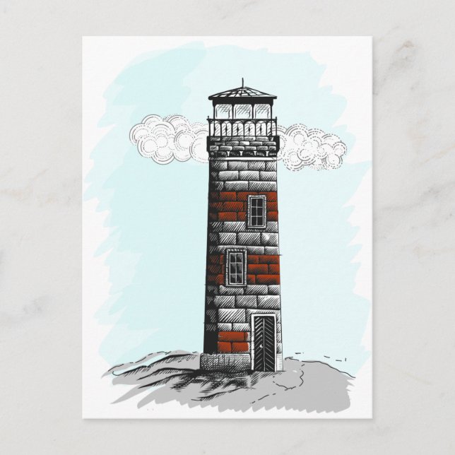 Carte Postale Phare (Devant)