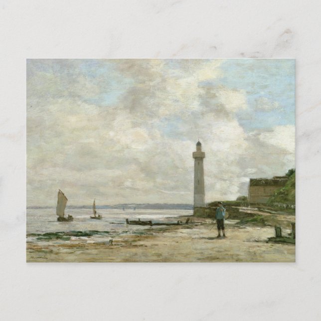 Carte Postale Phare à Honfleur, 1864-66 (huile sur panneau) (Devant)