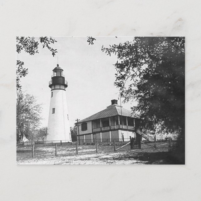 Carte Postale Phare d'Amelia Island (Devant)
