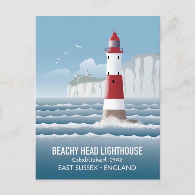 Carte Postale Phare de Beachy Head (Devant)