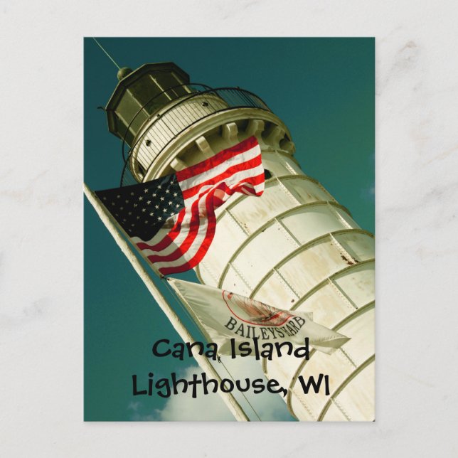 Carte Postale Phare de Cana Island, WI (Devant)