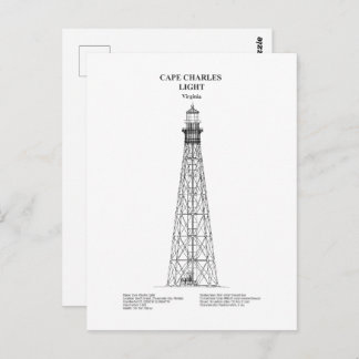 Carte Postale Phare de Cape Charles - Virginie - BD