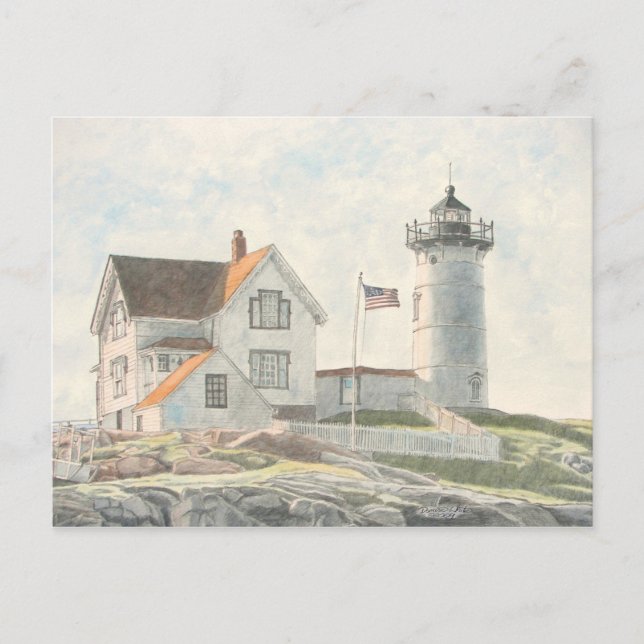Carte Postale Phare de Cape Neddick (Devant)