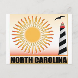 Carte Postale Phare de Caroline du Nord Soleil