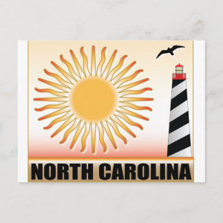 Carte Postale Phare de Caroline du Nord Soleil
