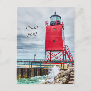 Carte Postale Phare de Charlevoix South Pierhead Merci