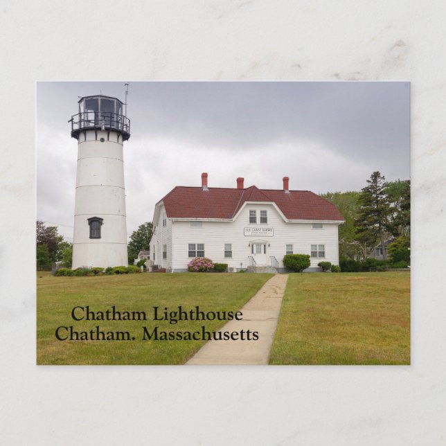 Carte Postale Phare de Chatham dans le Massachusetts de Chatham (Devant)