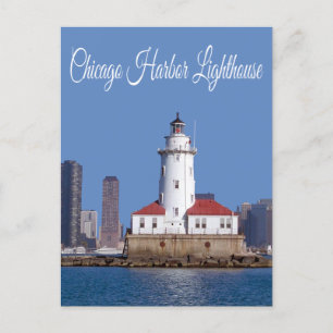 Carte Postale Phare de Chicago Harbour, Chicago Illinois États-U