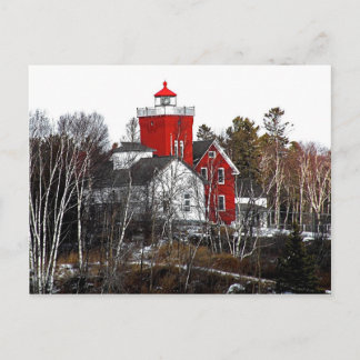 Carte Postale Phare de deux ports