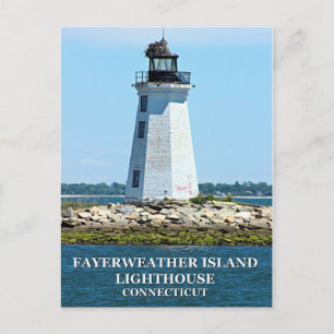 Carte Postale Phare de Fayerweather Island, Connecticut