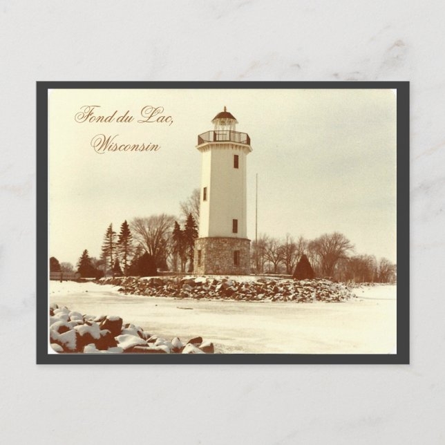 Carte Postale Phare de Fond du Lac (Devant)