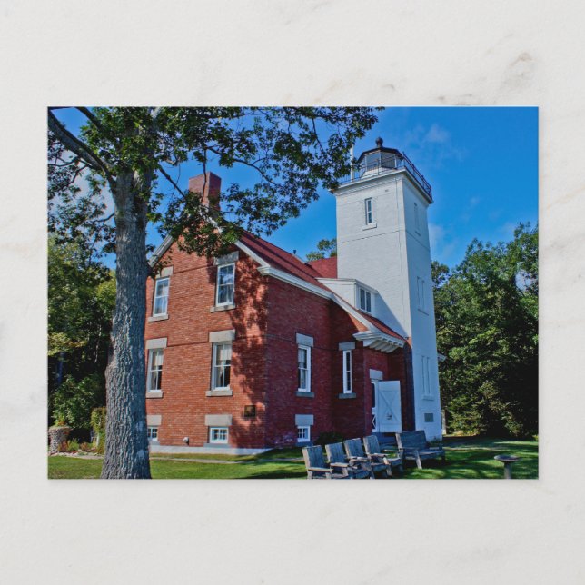 Carte Postale Phare de Forty Mile Point (Devant)