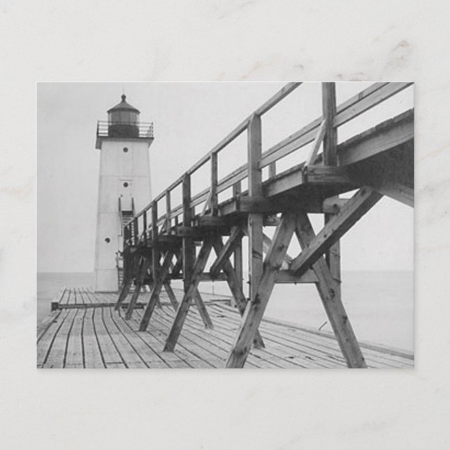 Carte Postale Phare de Frankfort (Devant)