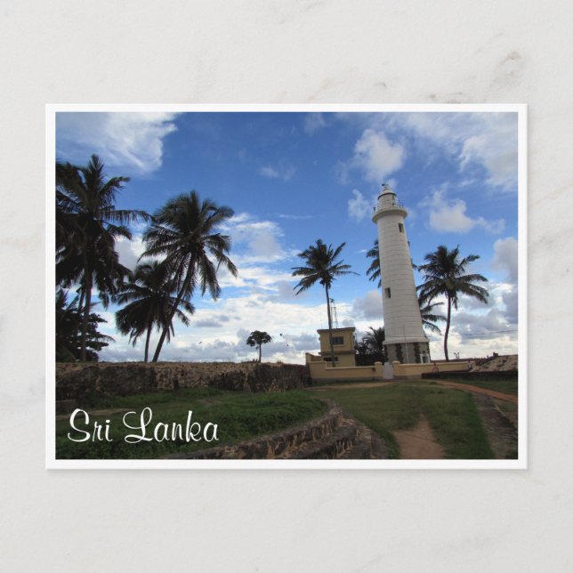 Carte Postale phare de galle fort (Devant)