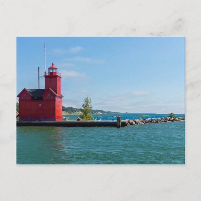 Carte Postale Phare de Holland Harbour (Devant)