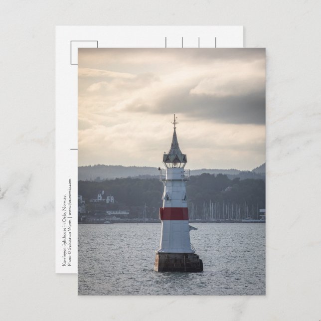 Carte Postale Phare de Kavringen Oslo (Devant / Derrière)
