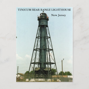 Carte Postale Phare de la chaîne arrière de Tinicum, New Jersey
