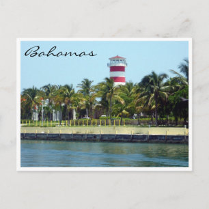 Carte Postale phare de la frontière des Bahamas