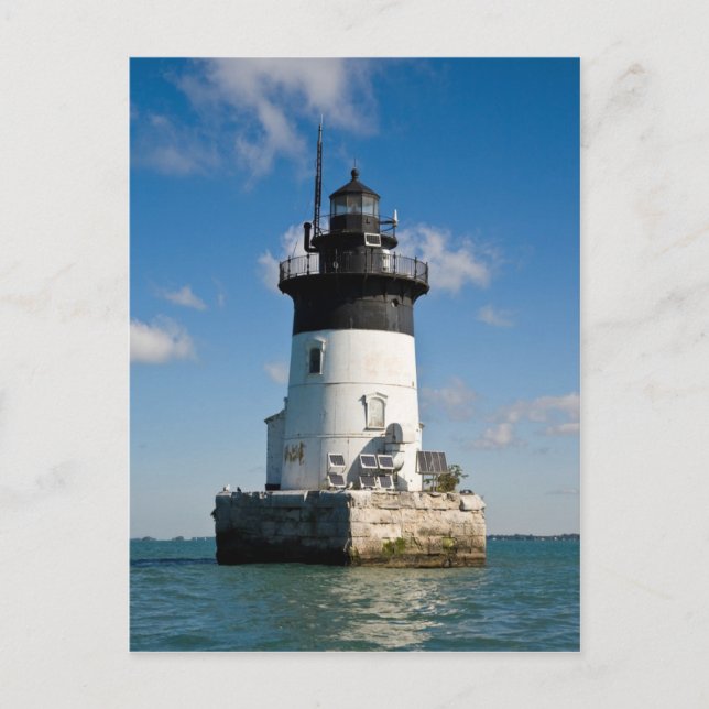 Carte Postale Phare de la rivière Detroit (Devant)