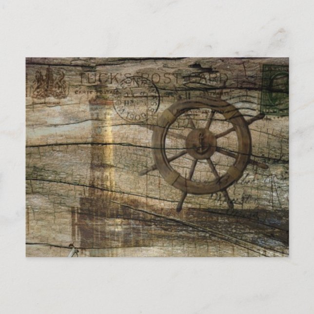 Carte Postale Phare de la roue marine principale côtière (Devant)
