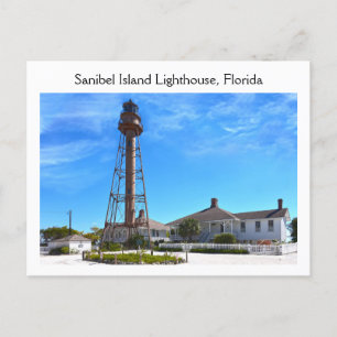 Carte Postale Phare de l'île de Sanibel, Floride