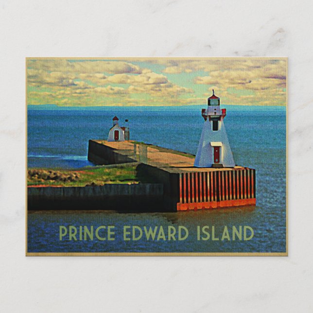 Carte Postale Phare de l'Île-du-Prince-Édouard (Devant)
