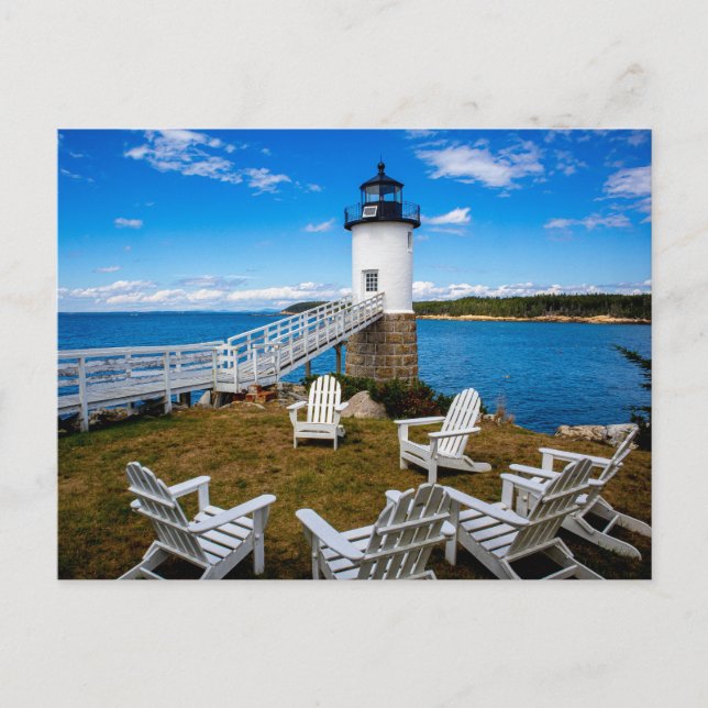 Carte Postale Phare de l'Isle au Haut, Maine (Devant)