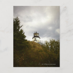 Carte Postale Phare de Owl's Head un jour nuageux