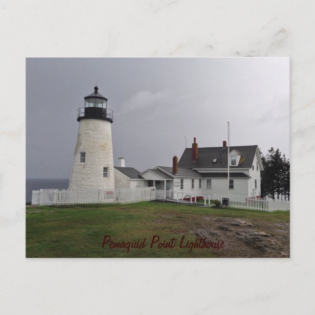 Carte Postale Phare de Pemaquid Point, Maine (Devant)