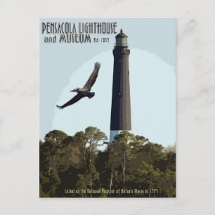Carte Postale Phare de Pensacola et musée