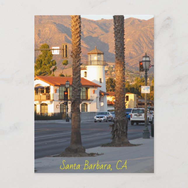 Carte Postale Phare de père Noël Barbara, Californie (Devant)