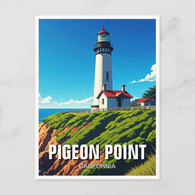 Carte Postale Phare de Pigeon Point Californie (Devant)