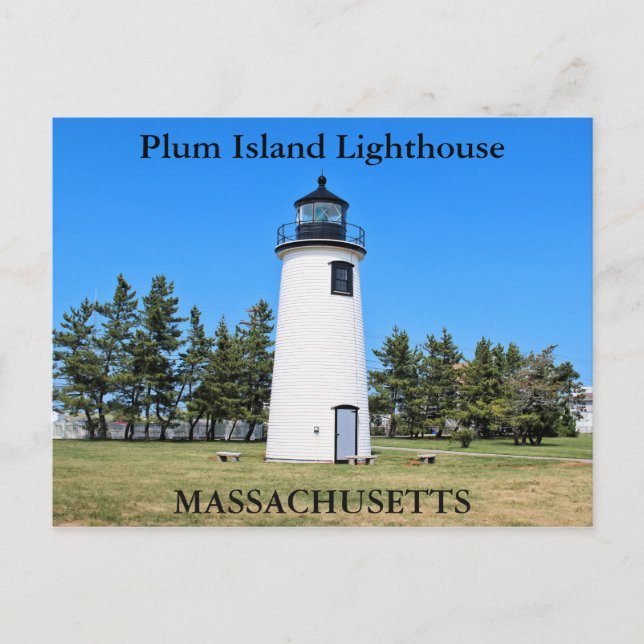 Carte Postale Phare de Plum Island, Massachusetts (Devant)
