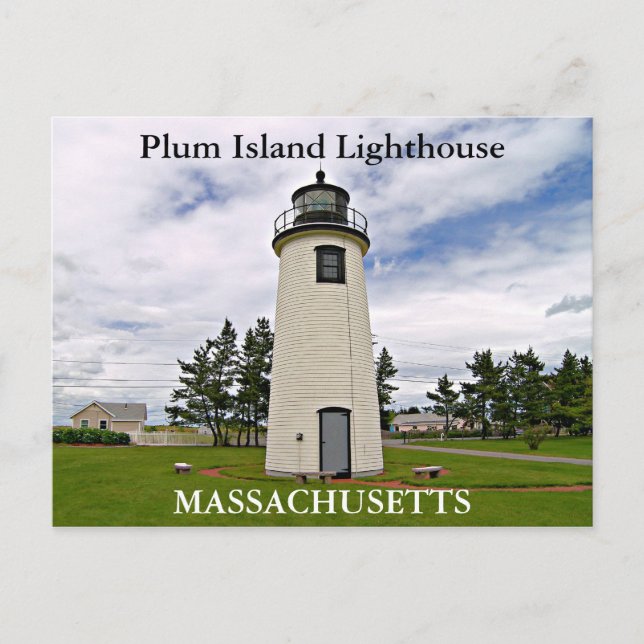 Carte Postale Phare de Plum Island, Massachusetts (Devant)