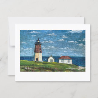 Carte Postale Phare de Point Judith à Narragansett, RI 7x5