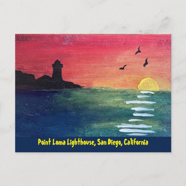 Carte Postale Phare de Point Loma San Diego CA (Devant)