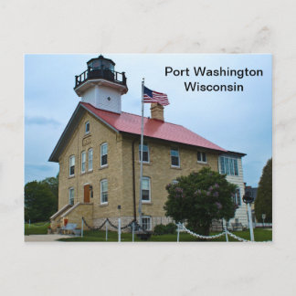 Carte Postale Phare de Port Washington Wisconsin