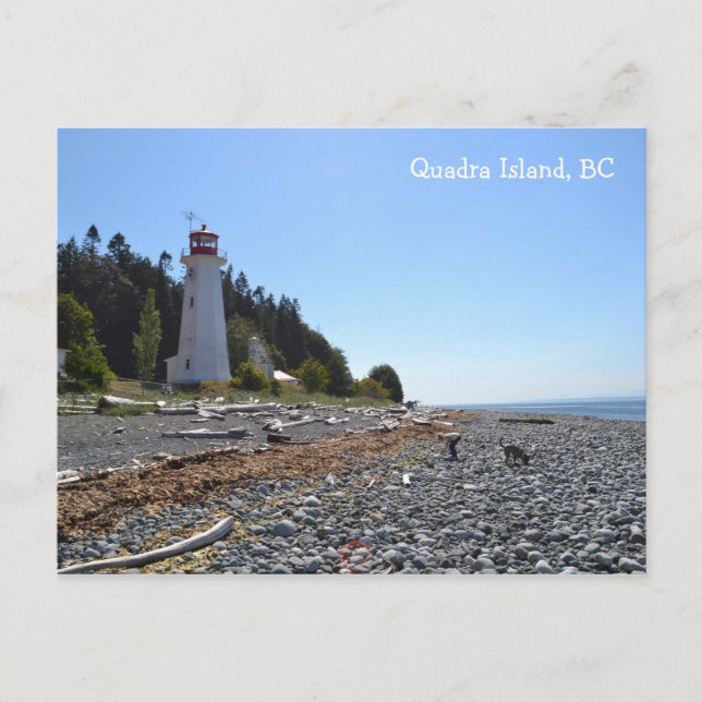 Carte Postale Phare de Quadra Island (Devant)