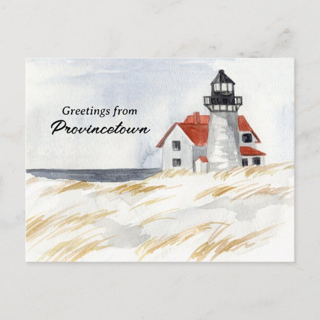 Carte Postale Phare de Race Point Provincetown Cape Cod (Devant)