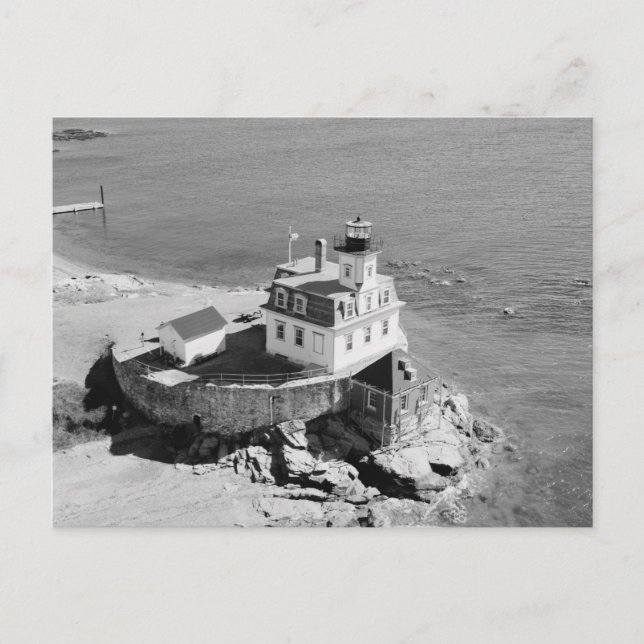 Carte Postale Phare de rose Island (Devant)
