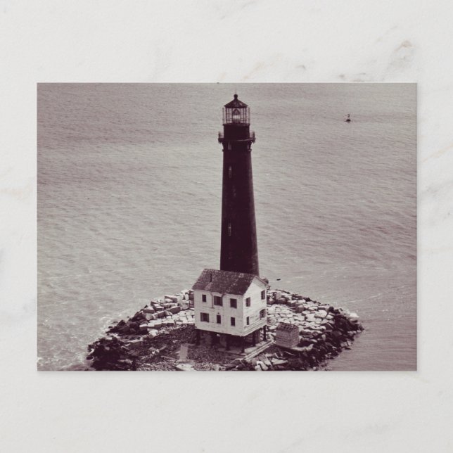 Carte Postale Phare de Sand Island (Devant)